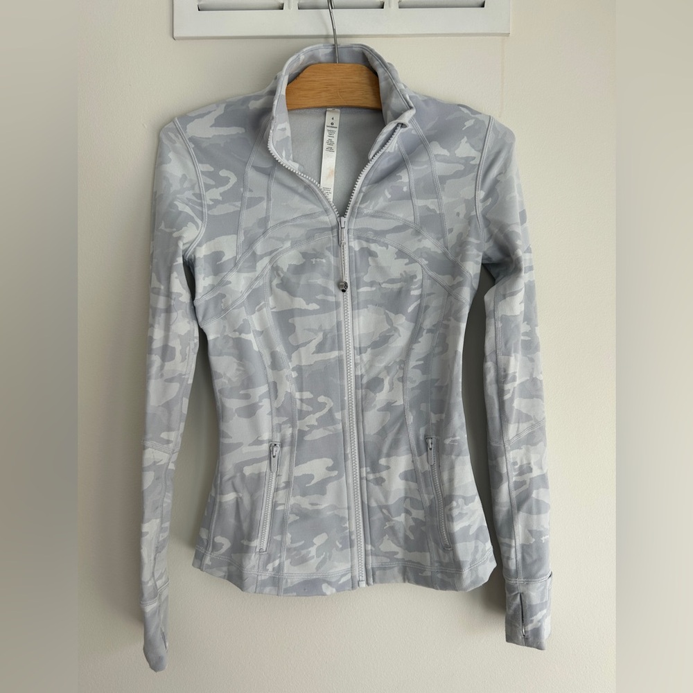 White camo lululemon define jacket